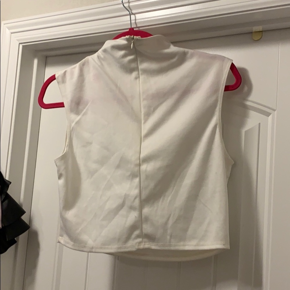 Cream Crop Top - Picture 2 of 4
